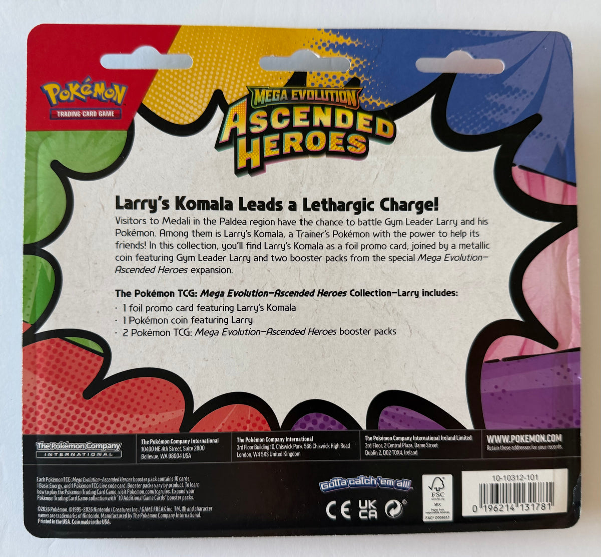 Pokémon TCG: Mega Evolution - Ascended Heroes Collection - Larry - Factory Sealed