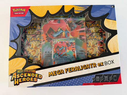 Pokémon TCG Mega Evolution Ascended Heroes Mega Feraligatr ex Box