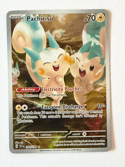 Pachirisu 208/198 Scarlet & Violet Illustration Rare