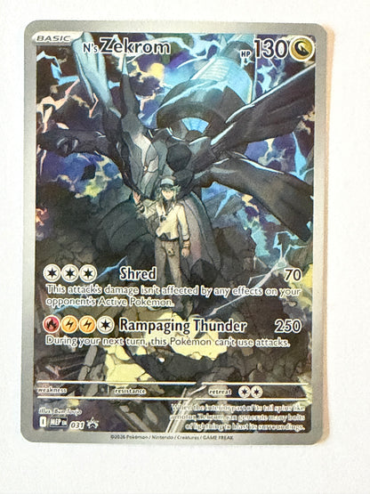 N's Zekrom 031 MEP Black Star Promo Pokémon Card NM