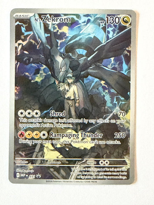 N's Zekrom 031 MEP Black Star Promo Pokémon Card NM