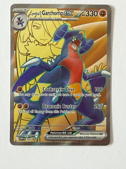 Cynthia's Garchomp ex SVP 204 - Scarlet & Violet Black Star Promo - Pokémon TCG