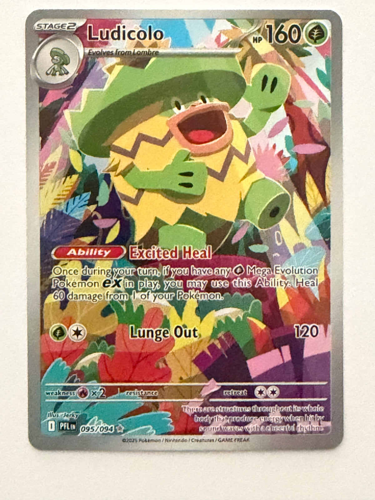 Pokémon TCG: Ludicolo 095/094 - Phantasmal Flames - Illustration Rare
