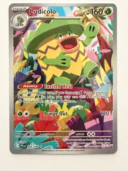 Pokémon TCG: Ludicolo 095/094 - Phantasmal Flames - Illustration Rare