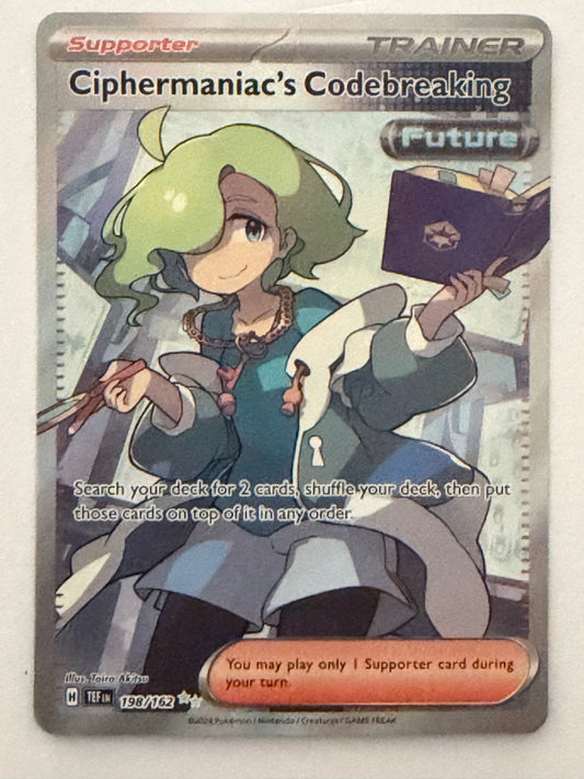 Ciphermaniac's Codebreaking 198/162 - Special Illustration Rare - Pokémon TCG Temporal Forces