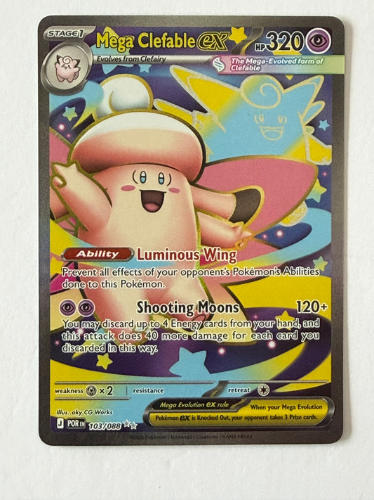 Mega Clefable ex 103/088 - Ultra Rare - Pokémon TCG Perfect Order