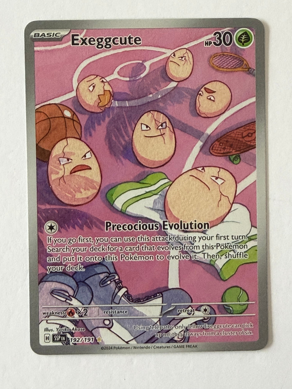 Exeggcute 192/191 - Illustration Rare - Pokémon TCG Surging Sparks