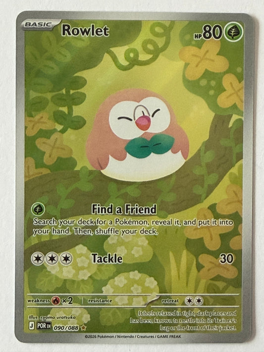 Rowlet 090/088 - Illustration Rare - Pokémon TCG Perfect Order #2