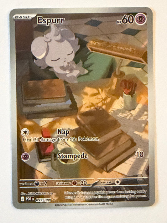 Espurr 095/088 - Illustration Rare - Pokémon TCG Perfect Order