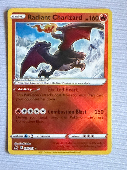 Radiant Charizard 020/159 - Crown Zenith