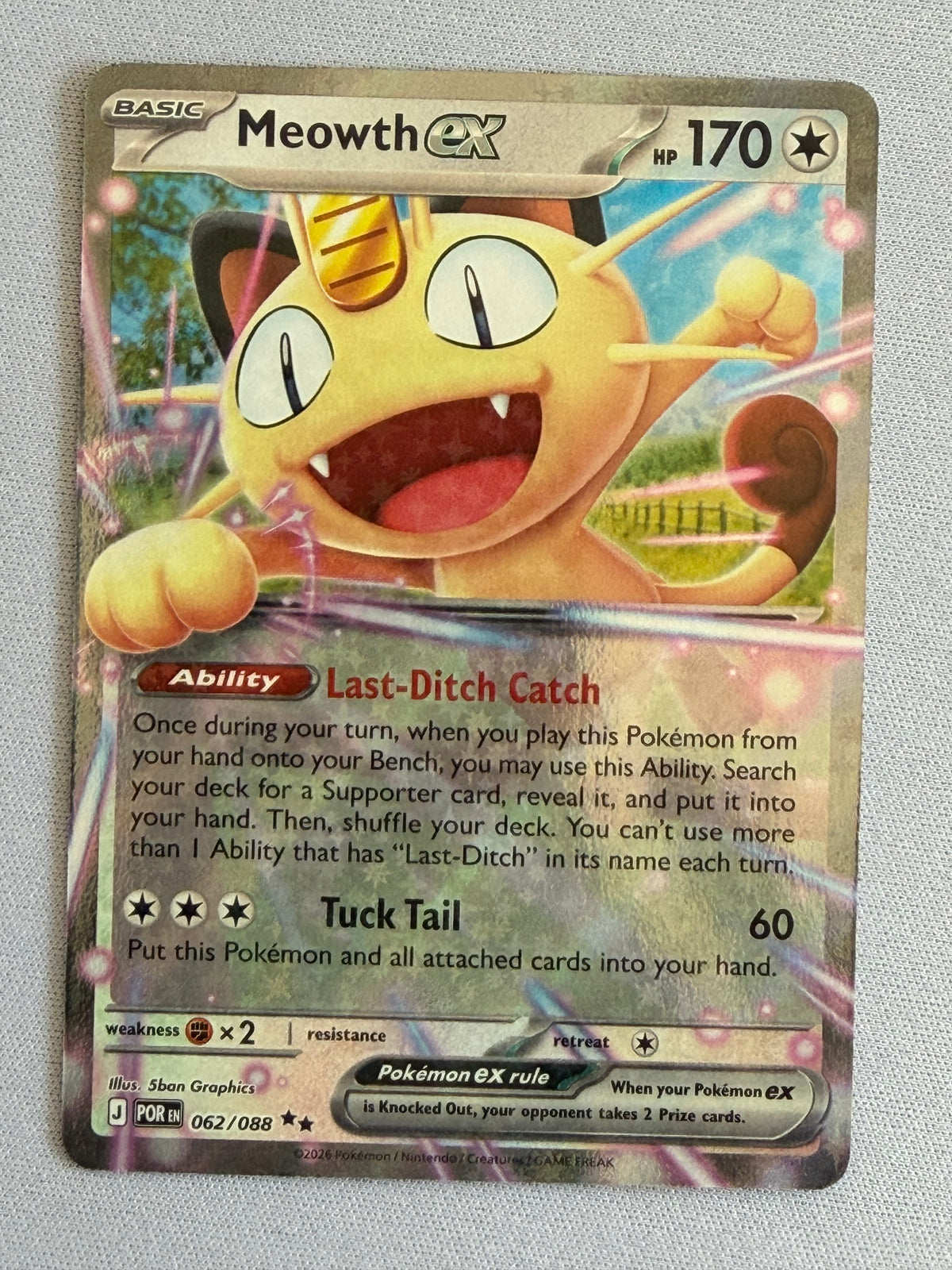 Meowth ex 062/088 - Perfect Order