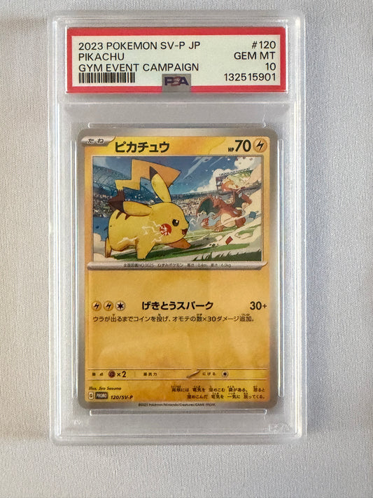 Pikachu 120/SV-P - Gym Event Campaign - PSA 10