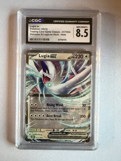 2023 Pokémon Lugia ex #017/034 TCG Classic - CGC 8.5