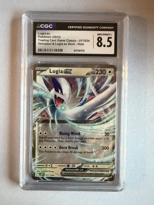 2023 Pokémon Lugia ex #017/034 TCG Classic - CGC 8.5