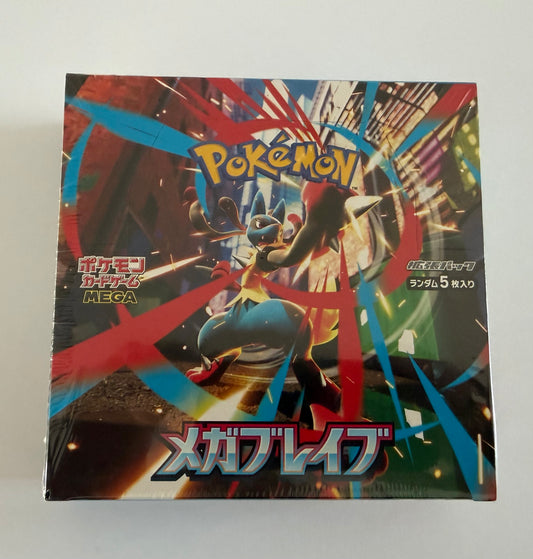Pokémon TCG: Mega Brave M1L Japanese Booster Box - Factory Sealed