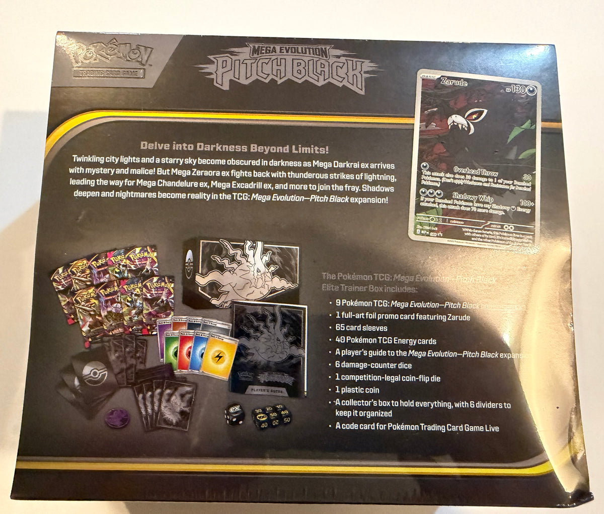 Pokemon TCG: Mega Evolutions - Pitch Black - Elite Trainer Box