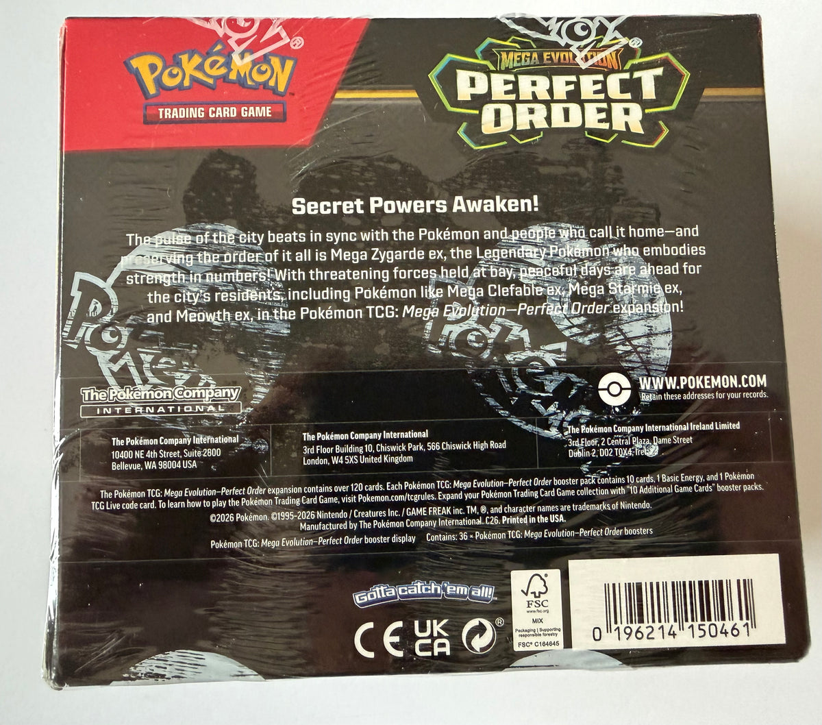 Pokemon TCG Mega Evolution: Perfect Order Booster Box - 36 packs