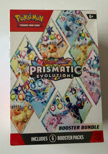 Pokémon TCG Scarlet & Violet: Prismatic Evolutions Booster Bundle - 6 Packs