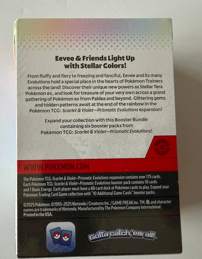 Pokémon TCG Scarlet & Violet: Prismatic Evolutions Booster Bundle - 6 Packs