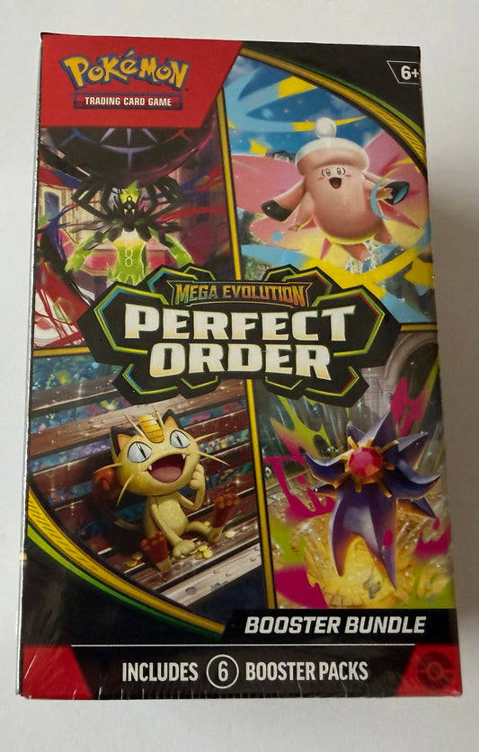Pokémon TCG Mega Evolutions: Perfect Order Booster Bundle - 6 Packs