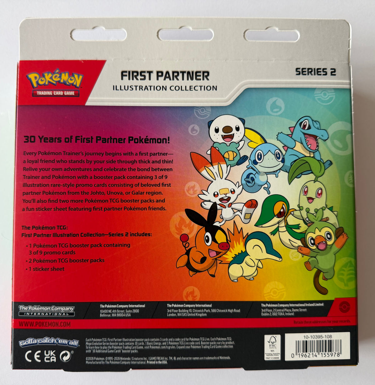 Pokémon TCG First Partner Illustration Collection Series 2 - Sealed