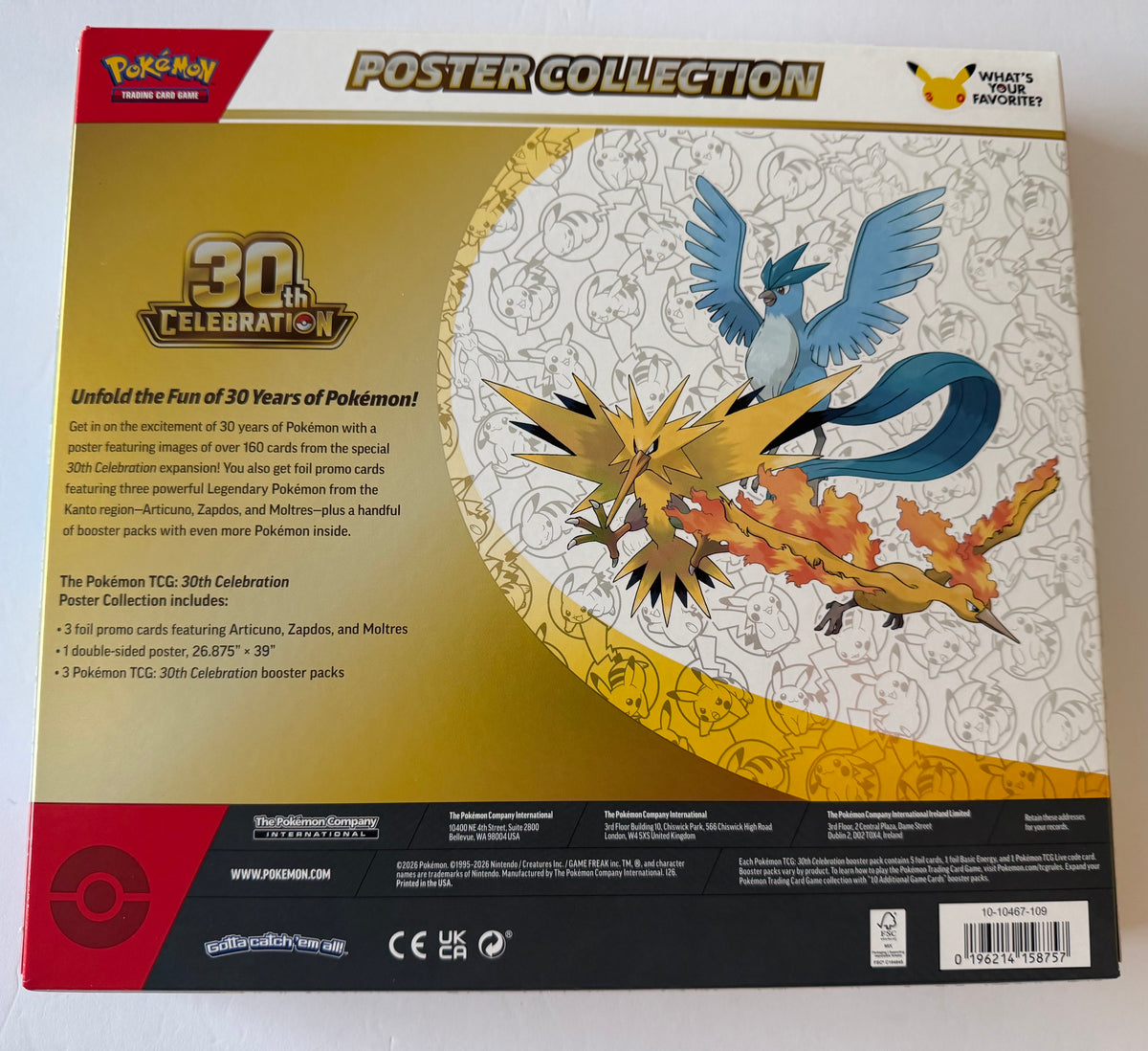 Pokémon TCG: 30th Celebration Poster Collection
