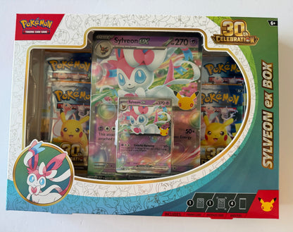 Pokémon TCG: 30th Celebration Sylveon ex Box