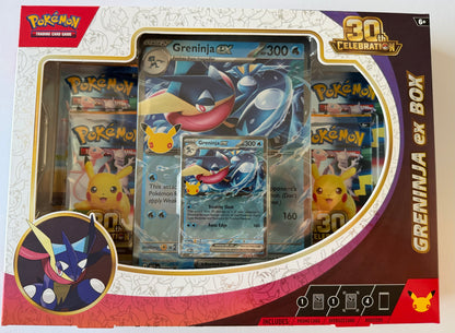 Pokémon TCG: 30th Celebration Grenija ex Box