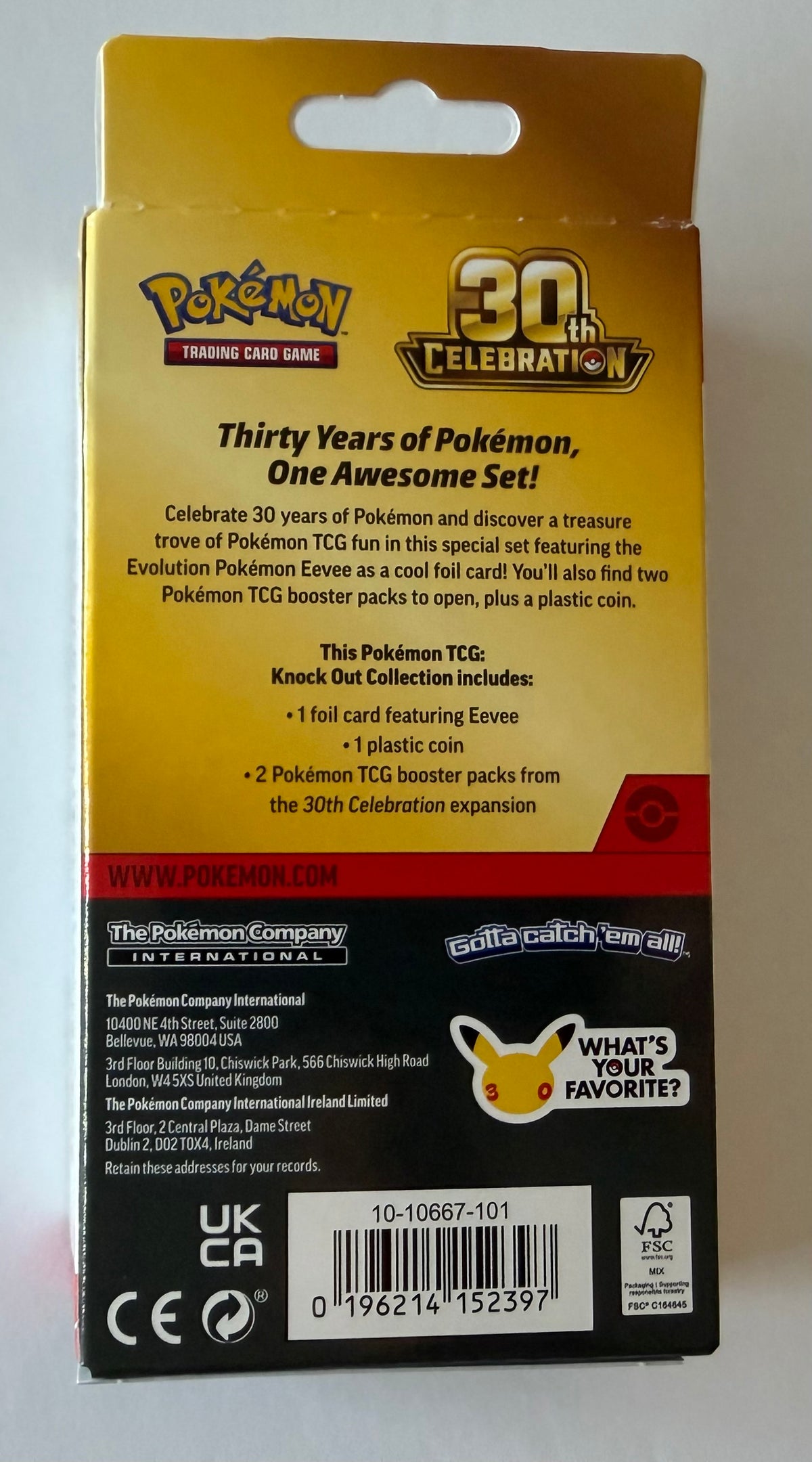 Pokémon TCG 30th Celebration Knock OUt Collection - Eevee - Factory Sealed