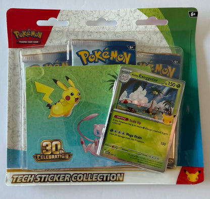 Pokémon TCG 30th Celebration Tech Sticker Collection - Alolan Exeggutor - Factory Sealed