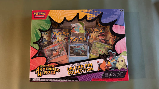Pokémon TCG Mega Evolution Ascended Heroes First Partners Deluxe Pin Collection