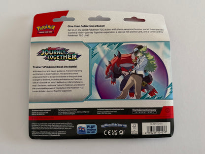 Pokémon TCG: Scarlet & Violet - Journey Together 3-Pack Blister - Scrafty Promo