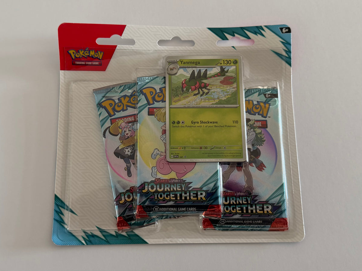 Pokémon TCG: Scarlet & Violet - Journey Together 3-Pack Blister - Yanmega Promo